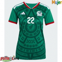 Camiseta México Hirving Lozano #22 Primera Equipación para mujer Mundial 2026 manga corta